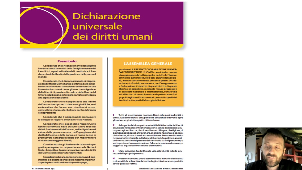 la dichiarazione universale dei diritti umani