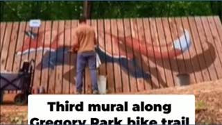 Third mural along Gregory Park bike trail completed