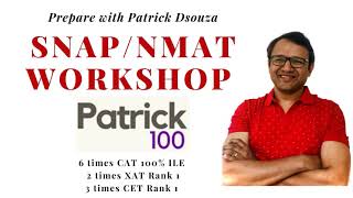 Famous Online SNAP NMAT Workshop by Patrick | CAT | Patrick Dsouza | 6 times CAT 100%iler Profile