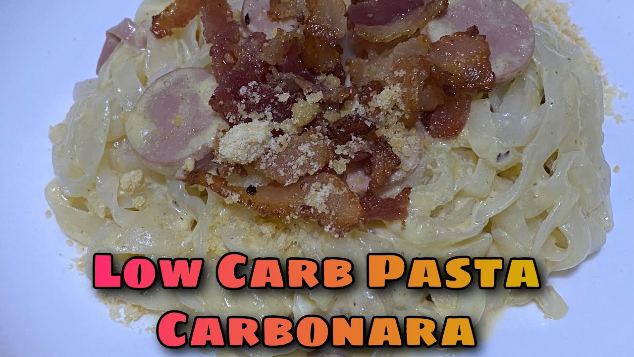 Low Carb Pasta Carbonara YouTube