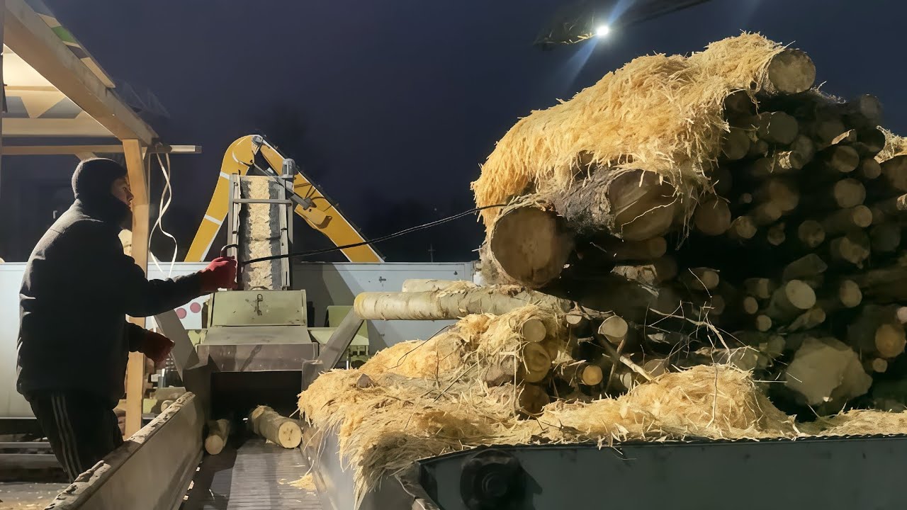 Nonstop Wood Chips Pressure from Night to Daylight.