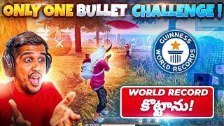 Only 1 Bullet Booyah Challenge | Making a World Record in The World in Free Fire | Amit Bhai Shocks