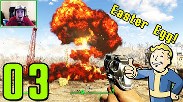 Fallout 4 Walkthrough Gameplay Part 3 - EXPLODING CAR EASTER EGG & CODSWORTH (PC)