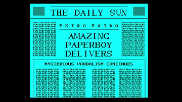 29th January 2019 BBC Model B Game Paperboy