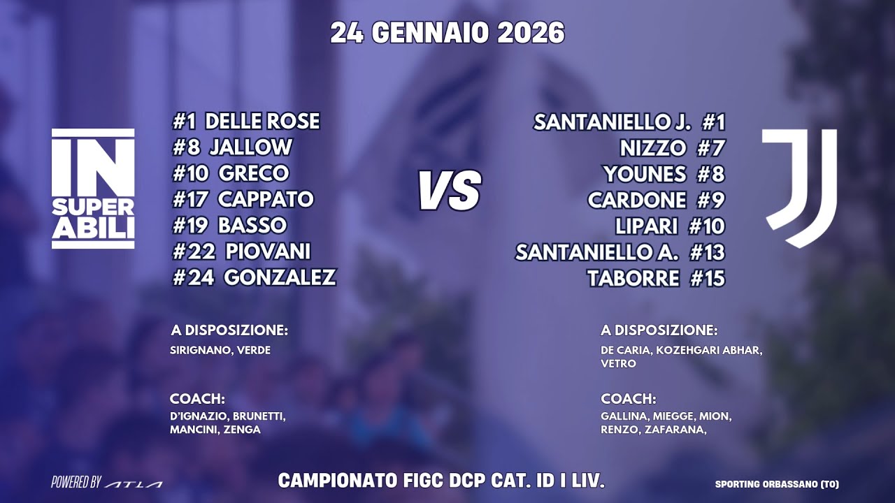 INSUPERABILI  - JUVENTUS 5-3 | HIGHLIGHTS | FIGC DCPS CAT. ID I LIVELLO | 24.01.2026