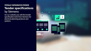 Tender specifications for electrical planning by Siemens