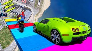 Süper Arabalar ve Spor Motorlar Tehlike Yarış Yapıyor  GTA 5