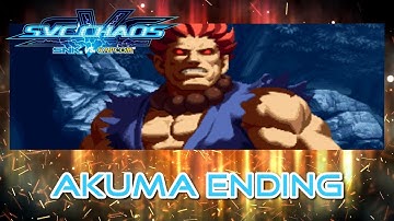 SNK vs. Capcom - SVC Chaos - Akuma Ending - Arcade
