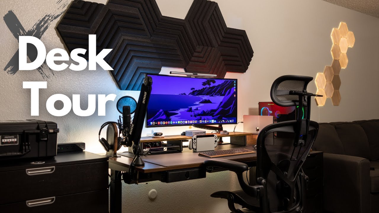 Office Tour: Home Office Desk Setup - VIV & TIM