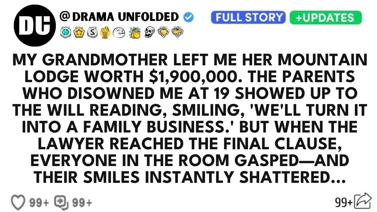 The afternoon my grandmother's will was read,my parents walked into the lawyer's office like they'd already won. My father was smiling. My mother was adjusting her jewelry. My brother Victor was...