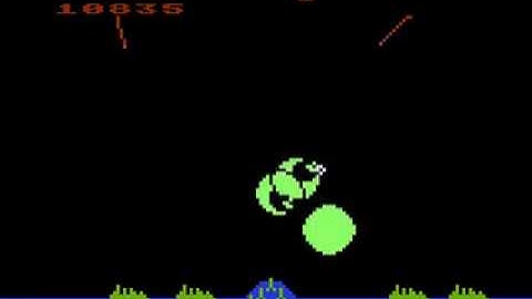 MISSILE COMMAND 38,745 ATARI 8 BIT FAMILY. (ATARI 400/800/XL/XE)