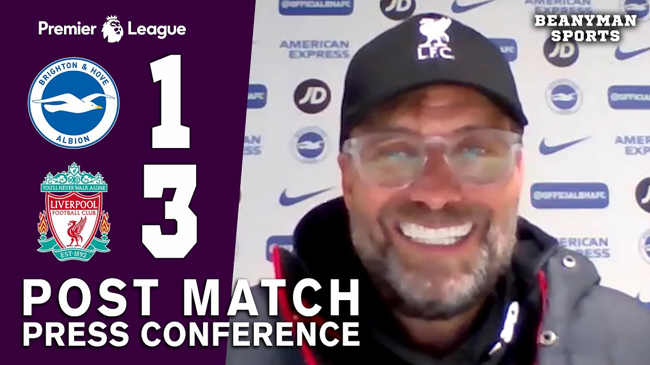 Brighton 1-3 Liverpool - Jurgen Klopp FULL Post Match Press Conference - Premier League