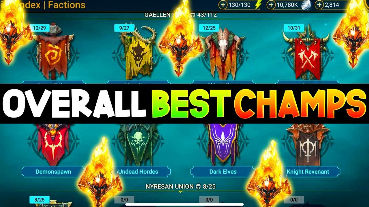 Best Underrated Legendary Champs In Every Faction Youtube