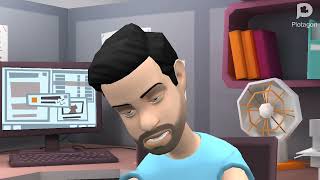 #plotagon @Plotagon @Legoshenanigan4632AüsADAMlimou #gaming #minecraft @minecraft Steve is hired/rage/fired