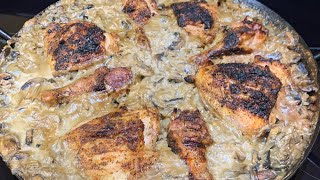 Chicken & Rice on an Old Smokey Grill