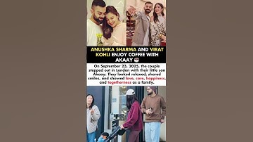 Virat Kohli & Anushka With Son Akaay Seen Enjoying Coffee In London#viratkohli#news