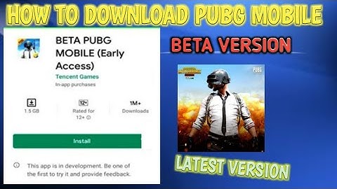 How To Download Pubg Beta Version | PUBG Mobile 1.8 BETA Download Pubg Beta Version Download Link