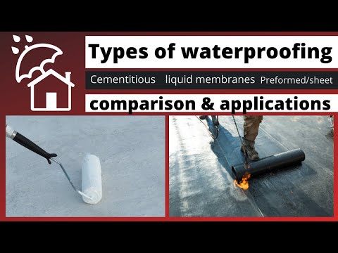 Video: Tørre vanntettingsblandinger: typer og beskrivelse, egenskaper, påføring, anmeldelser
