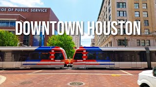Downtown Houston! Drive with me on a sunny afternoon!