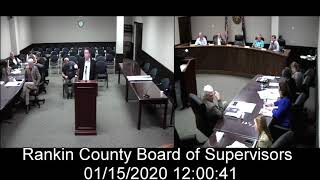 [2 of 2] Rankin County, MS Board of Supervisors meeting on date: 01/15/2020