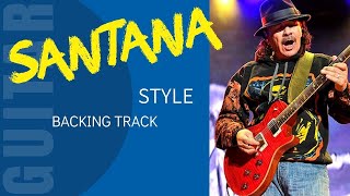 Video thumbnail of "SANTANA style Latin Guitar Instrumental Jam Track A minor"