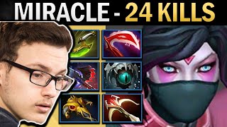 Templar Assassin Dota Gameplay Miracle with 24 Kills and Feather