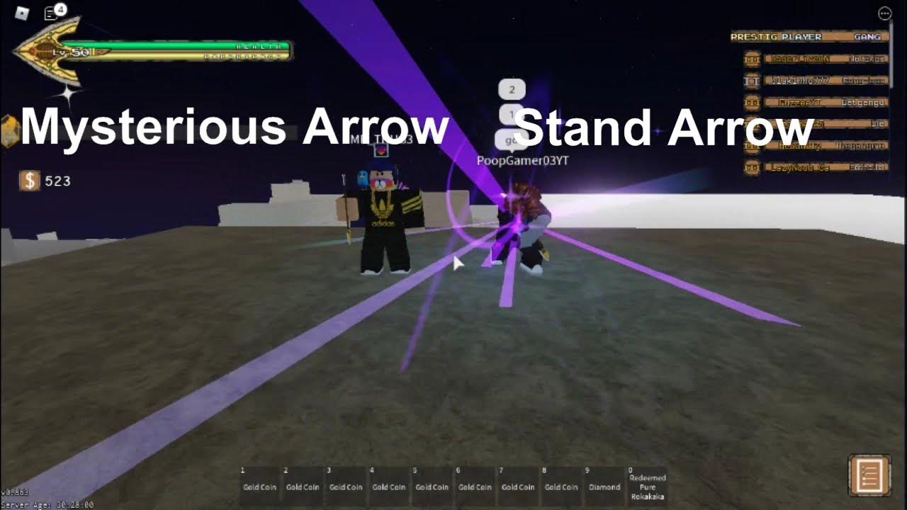 [YBA] Mysterious Arrow vs Stand Arrow! YouTube