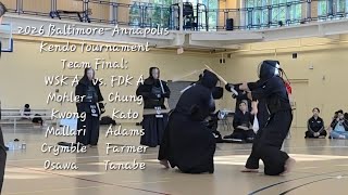 2026 Baltimore-Annapolis Kendo Tournament, Team Final: WSK A vs. FDK A