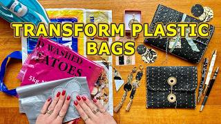 Creative Ways to Recycle PLASTIC BAGS  Tutorial