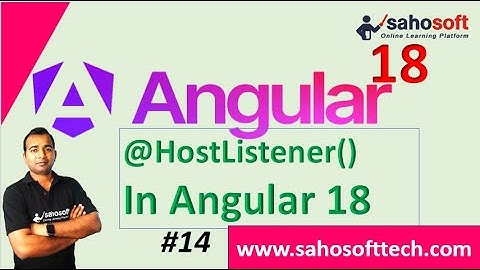 HostListener in Angular 18 | Angular 18 Tutorials in Hindi