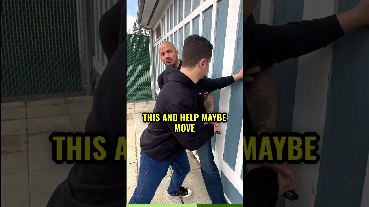 Pinned against a wall with a knife attack - what do you do?