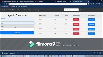 Gestions des notes en PHP(Etudiants à l