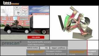 Integrated safety system simulation using PreScan and MADYMO screenshot 3