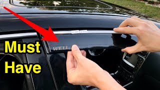 Here is why you absolutely mush have the wind deflectors on your car.