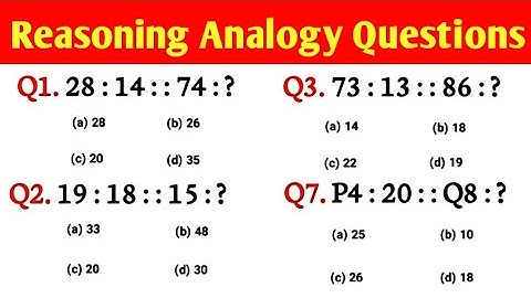 Reasoning Analogy || Resoning Questions || Practice Set || Analogy Previous year question
