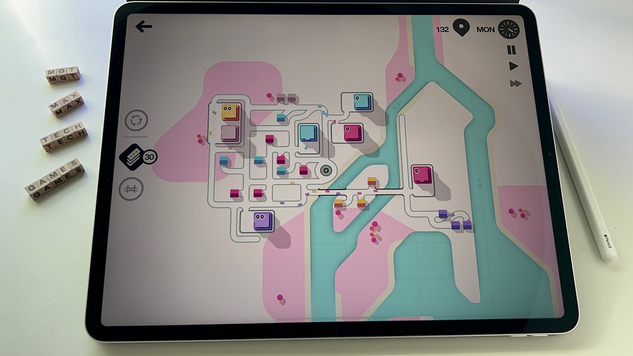 Mini Motorways | Apple Arcade | iPad Pro 4th gen 12.9-inch gameplay