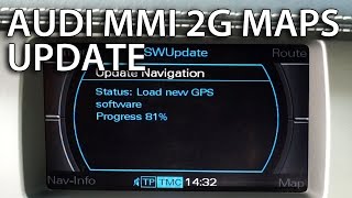 How to update Audi MMI 2G maps (GPS navigation A4 A5 A6 A8 Q7) 4E0 060 884 DT Navteq