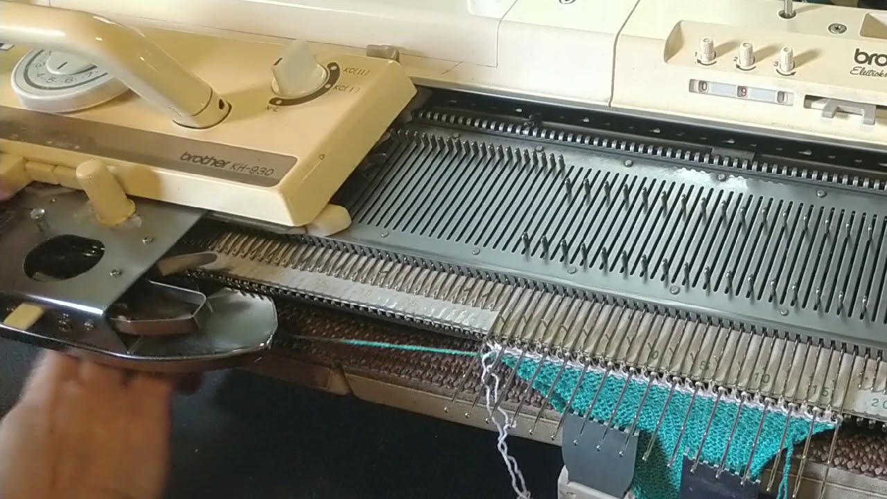 Hand selected Fairisle on Brother electronic knitting machines 