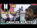 DANCER REACTS TO: | [CHOREOGRAPHY] BTS (방탄소년단) DNA Dance | Hope on The Street | J-HOPE, JIMIN and V