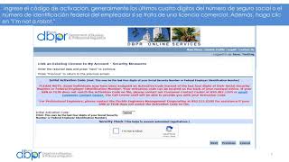DBPR- Vinculación de una licencia