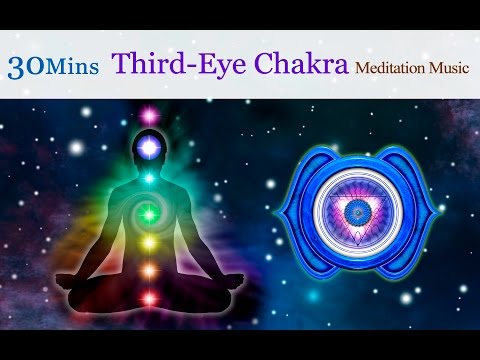 ★30mins★Tibetan Singing Bowls Meditation Music for Chakra Healing: Third-Eye Chakra (for Perception)