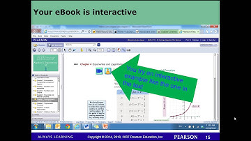 video ebook homework and help on Pearson