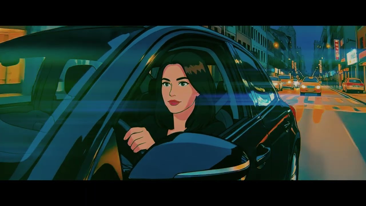 city lights in motion