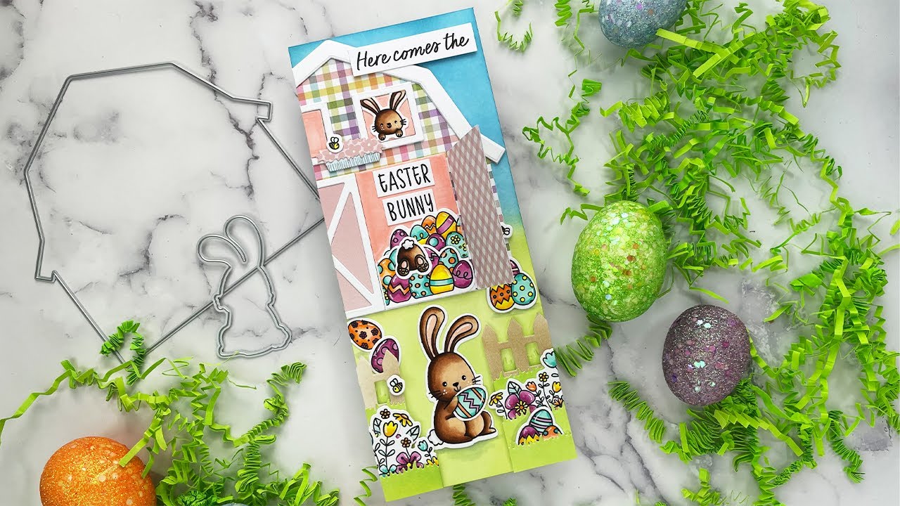 Slimline Interactive Easter Bunny Farm