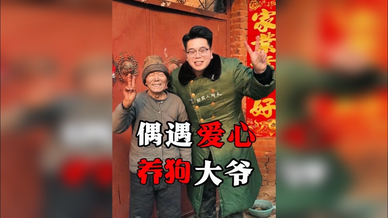阿火山东街边偶遇收养流浪狗的爱心大爷 77岁的耿大爷用余生守护毛孩子，平凡人最纯粹的善良，温暖了岁月。