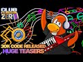 💰NEW 30K CODE + BIG TEASERS: CART SURFER REVAMP, UPCOMING PARTY &amp; NEW BOOK! | CLUB PENGUIN ZERO