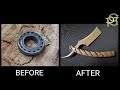 MAKING STRAIGHT RAZOR FROM OLD BEARING