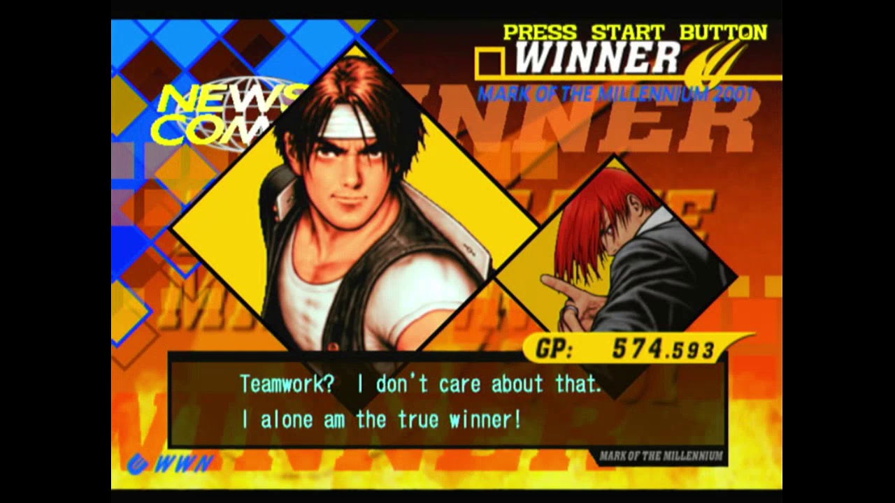 Capcom vs SNK 2 Kyo & Iori arcade mode