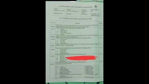 PAST PAPER 456 BUSINESS TAXATION #aiou #aiou_updates #autumn #pastpaper #456 #2022