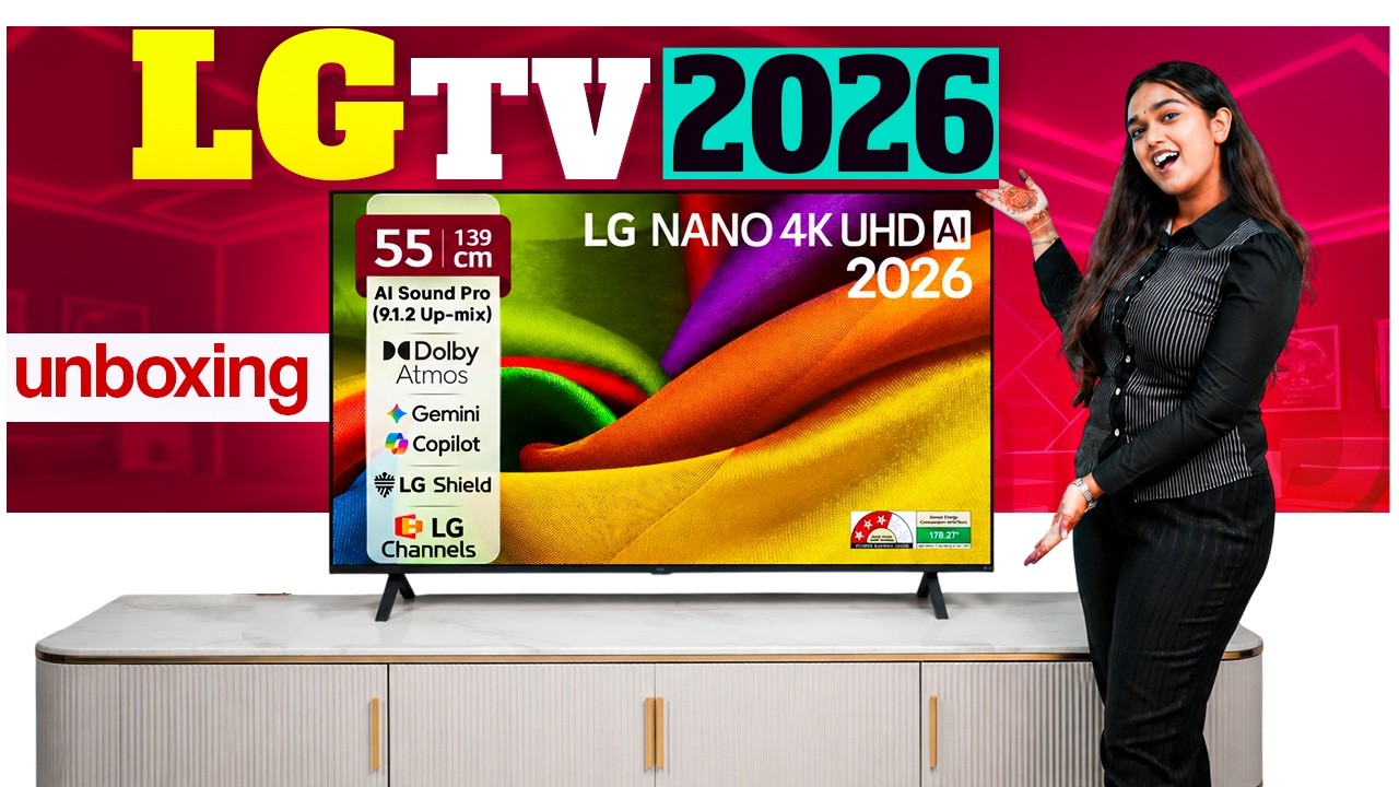 LG 55 NU87B Nano 4K AI TV Unboxing - First Look at Features - YouTube